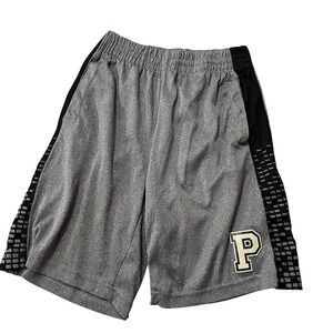 Purdue Boilermakers Basketball Shorts Kids Size Small Gray Athletic NCAA P Logo